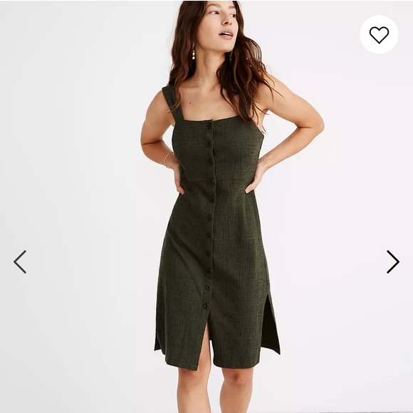 Madewell Dresses & Skirts - Madewell Petite Texture & Thread Button-Front Tank Dress, Size XXL